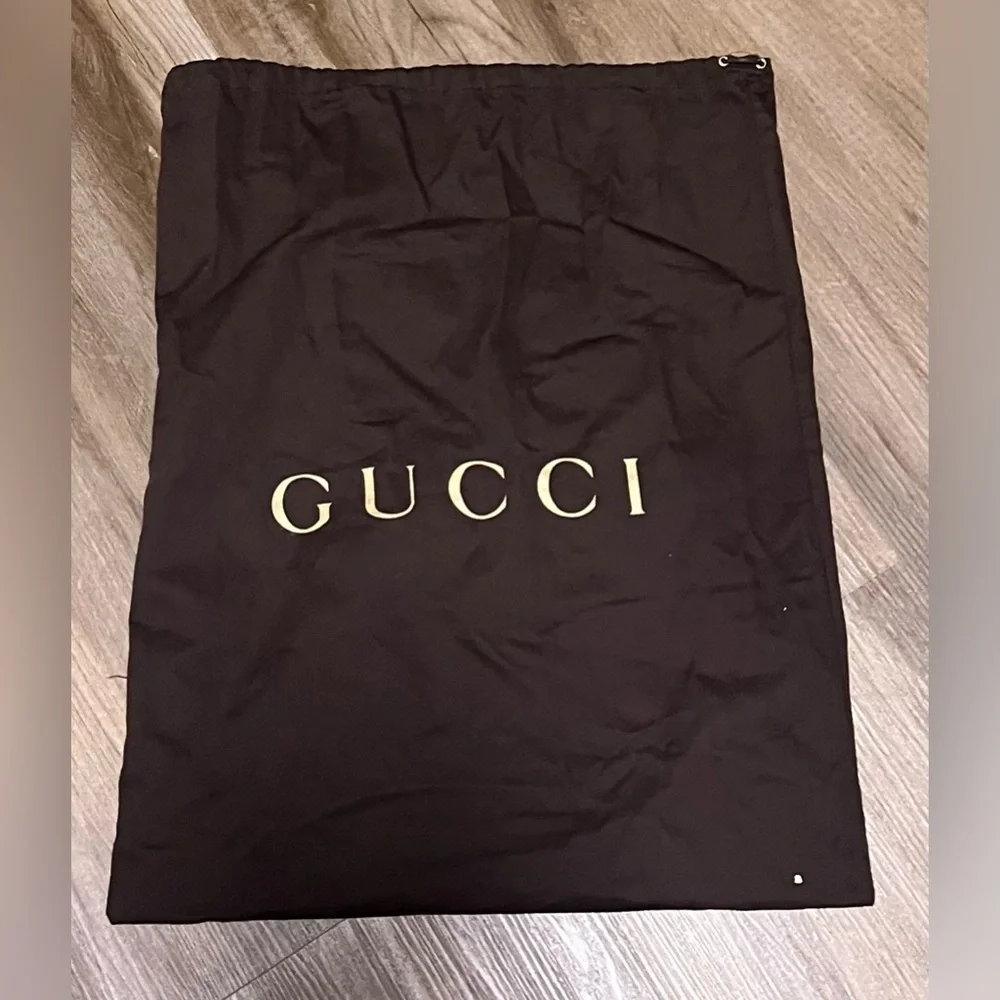 Gucci Brown Hobo Bag With Silver Toned Hardware